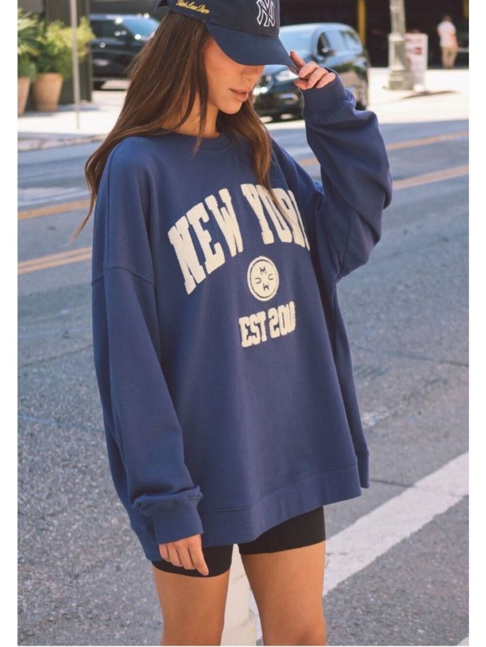 SHOW ME YOUR MUMU oversized New York steve sweatshirt size L
